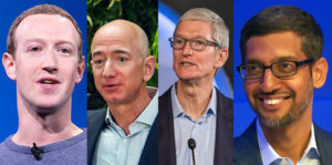 반독점 법 위반 혐의로 의회에 서게될 아마존, 애플, 페이스북, 알파벳 CEO들