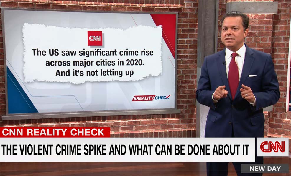 CNN 뉴 데이, 미국의 폭력범죄 증가 원인들과 해결책