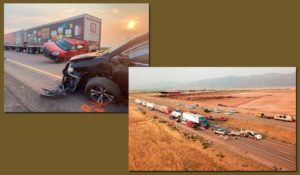유타주 모래폭풍으로 인한 차량 사고, 7명 사망하고 여러 명 다쳐