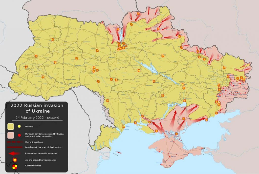 러시아의 우크라이나 침공 5일 차 업데이트