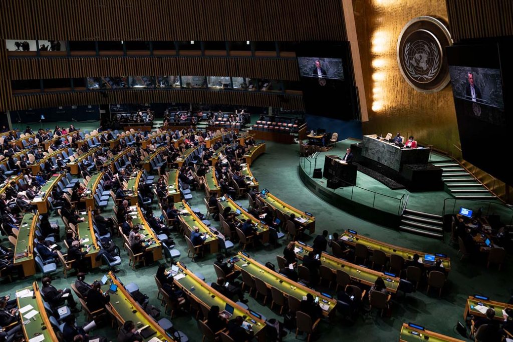 유엔총회, 러시아의 인권이사국 자격 박탈