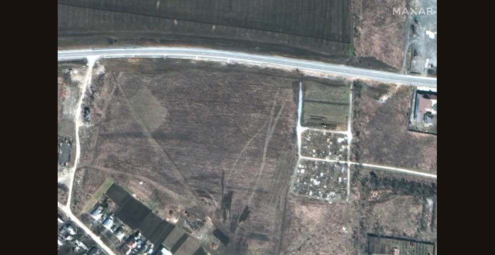 우크라이나, “마리우폴 인근의 대규모 공동묘지 러시아군의 전쟁범죄 증거”