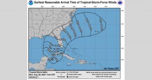 플로리다 주 걸프 연안으로 향하고 있는 3등급의 열대성 폭풍