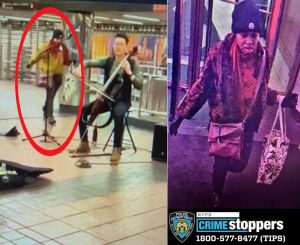 뉴욕시 전철역의 첼로 연주자 뒤통수 가격한 여성 석방돼