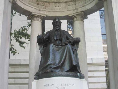 William Cullen Bryant Statue in Bryant Park