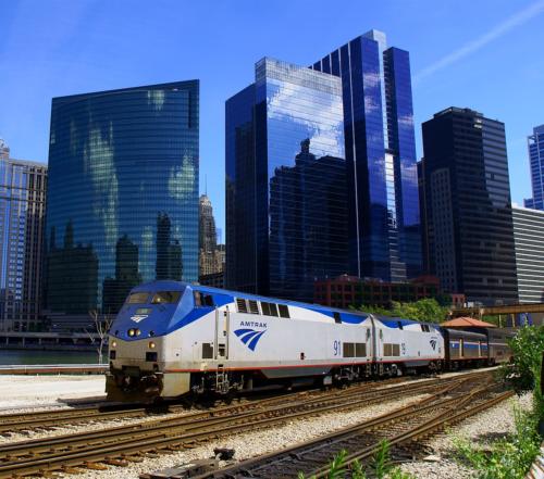 Amtrak Empire Builder in Chicago