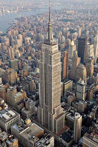 Empire State Building aerial view
