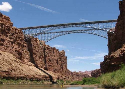 Passing Navajo bridge
