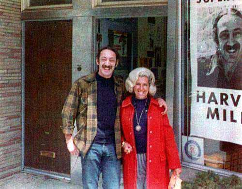 Harvey Milk with Audrey Milk 1973