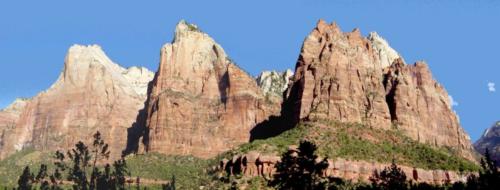 The Three Patriarchs in Zion Canyon