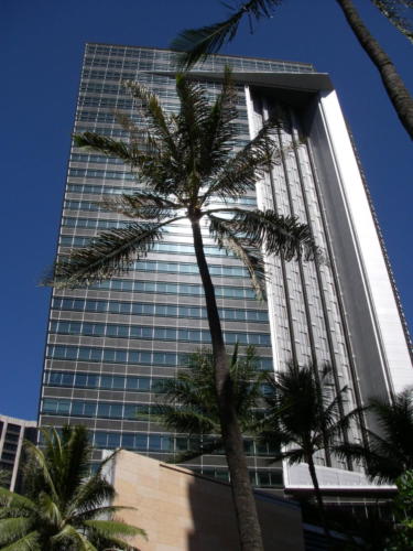 First Hawaiian Center Tower in Honolulu, Hawaii USA